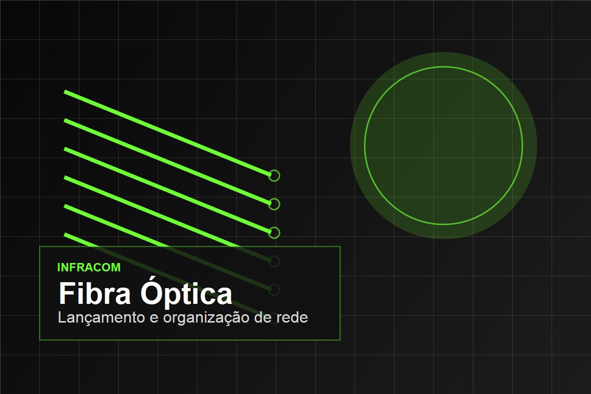 Serviço de fibra óptica realizado pela INFRACOM