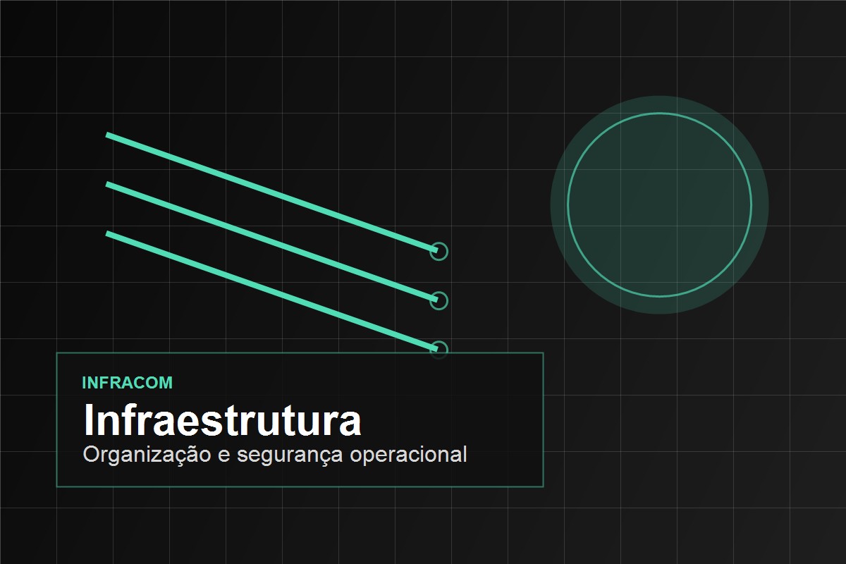 Organização de cabos e infraestrutura de telecomunicações